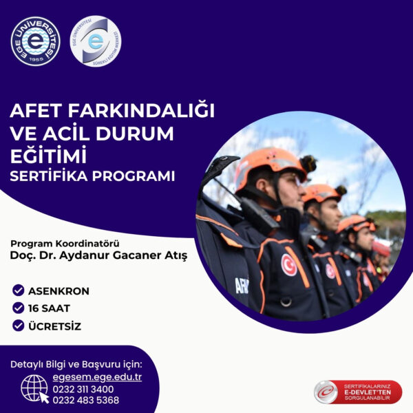 Afet Farkındalığı ve Acil Durum Eğitimi Sertifika Programı