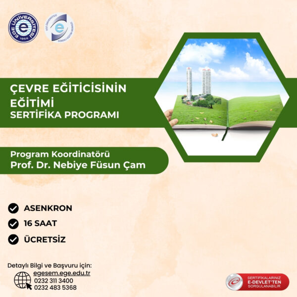 Çevre Eğiticisinin Eğitimi Sertifika Programı
