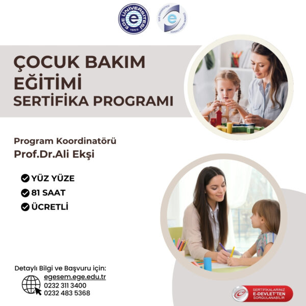 Çocuk Bakımı Eğitimi Sertifika Programı