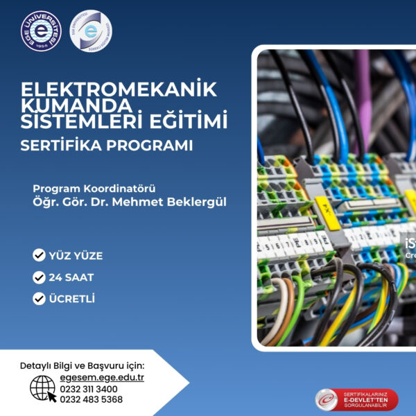 Elektromekanik Kumanda Sistemleri Eğitimi Sertifika Programı