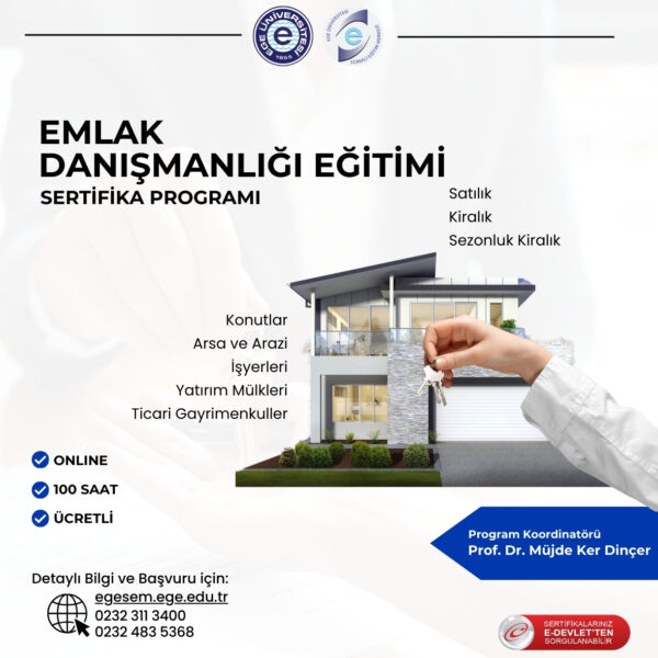Emlak Danışmanlığı Eğitimi Sertifika Programı
