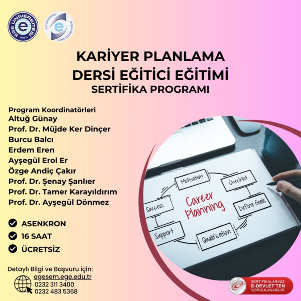 Kariyer Planlama Dersi Eğitici Eğitimi Sertifika Programı