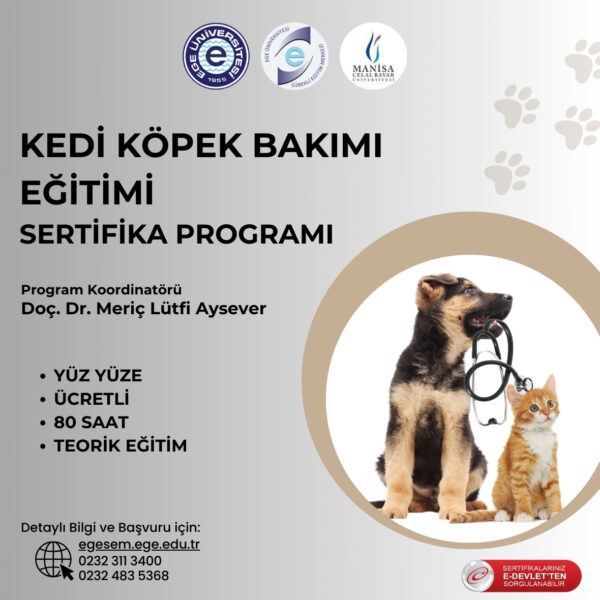 Kedi Köpek Bakımı ve Sağlığı Eğitimi Sertifika Programı