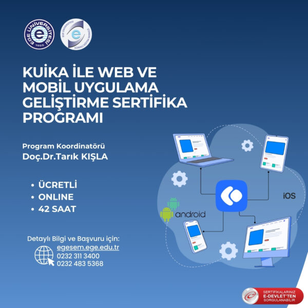 Kuika ile Web ve Mobil Uygulama Geliştirme Eğitimi Sertifika Programı