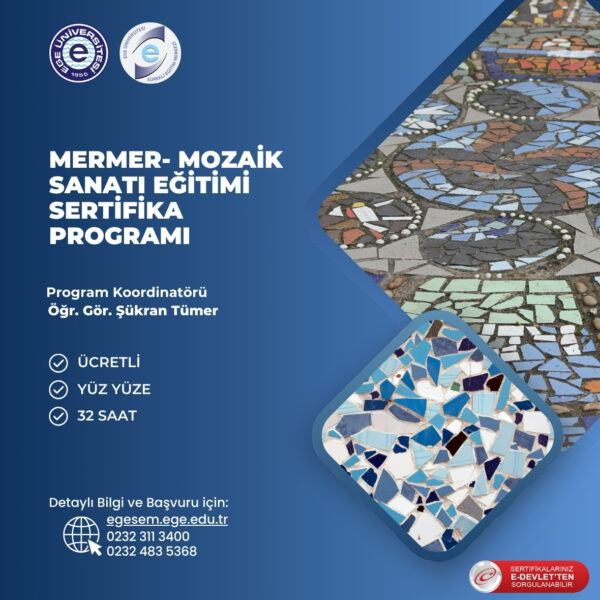 Mermer-Mozaik Sanatı Temel Eğitimi Sertifika Programı