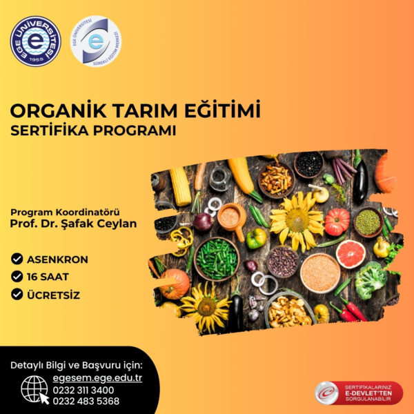 Organik Tarım Eğitimi Sertifika Programı