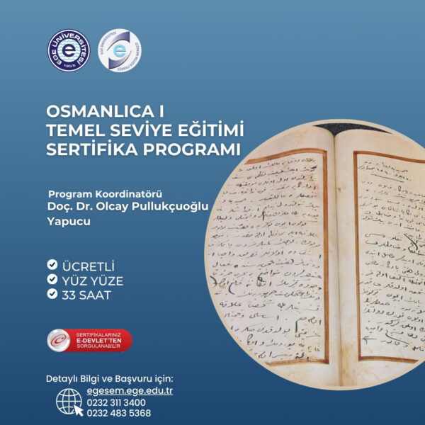 Osmanlıca I (Temel Seviye) Eğitimi Sertifika Programı