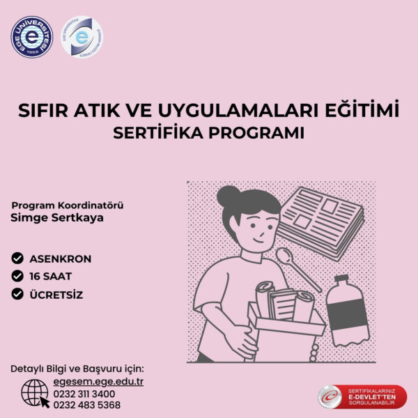 Sıfır Atık ve Uygulamaları Eğitimi Sertifika Programı