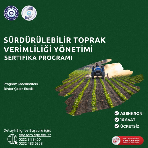 Sürdürülebilir Toprak Verimliliği Yönetimi Sertifika Programı