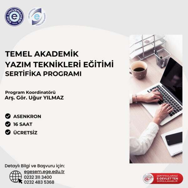 Temel Akademik Yazım Teknikleri Eğitimi Sertifika Programı