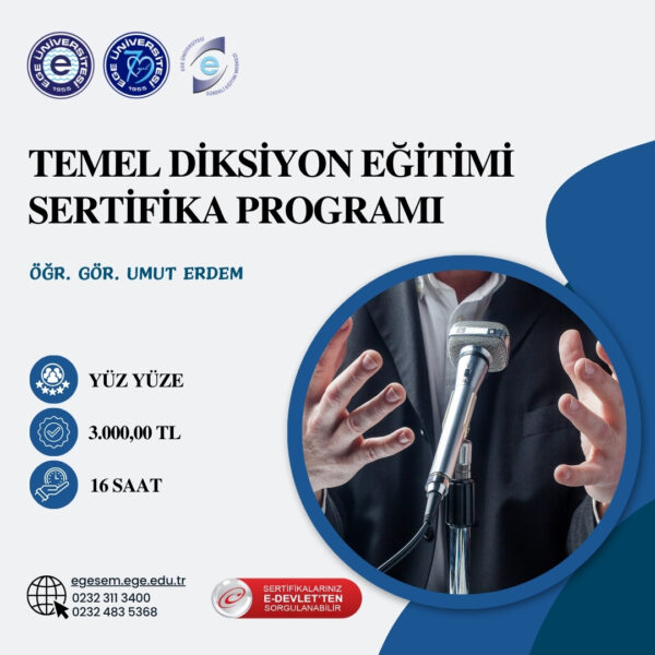 Temel Diksiyon  Eğitimi Sertifika Programı