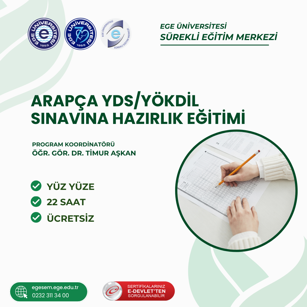 Arapça YDS/YÖKDİL Sınavına Hazırlık Eğitimi